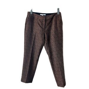 Boden Bistro Cropped Jacquard Pants Size 8 US